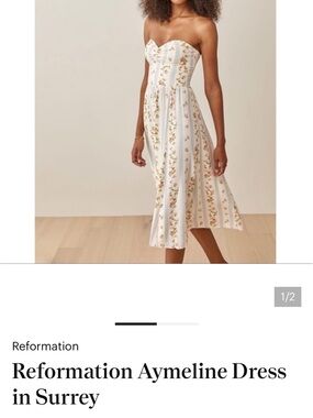reformation tracy linen dress Reformation | Dresses | Reformation Tracy Linen Strapless Dress